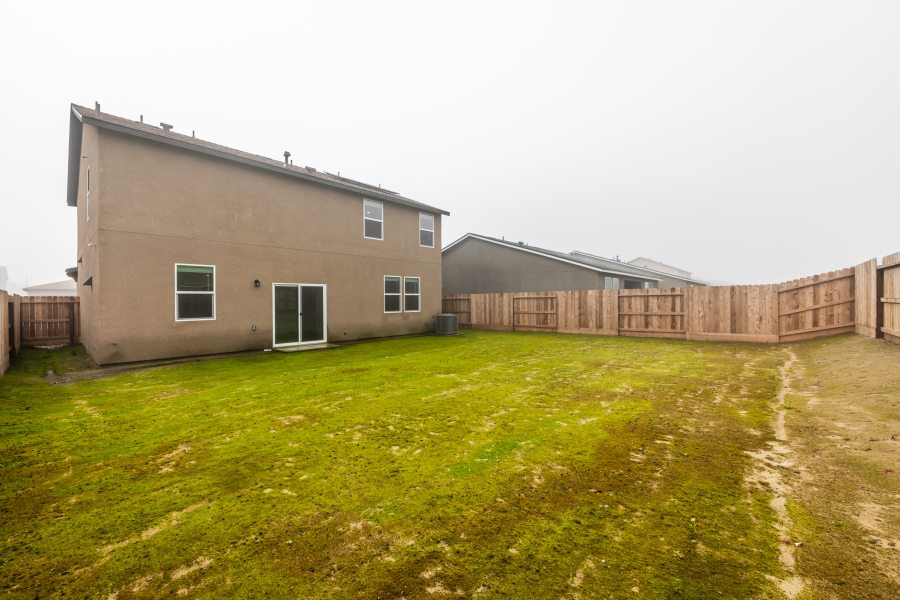 A building with a fence around it.