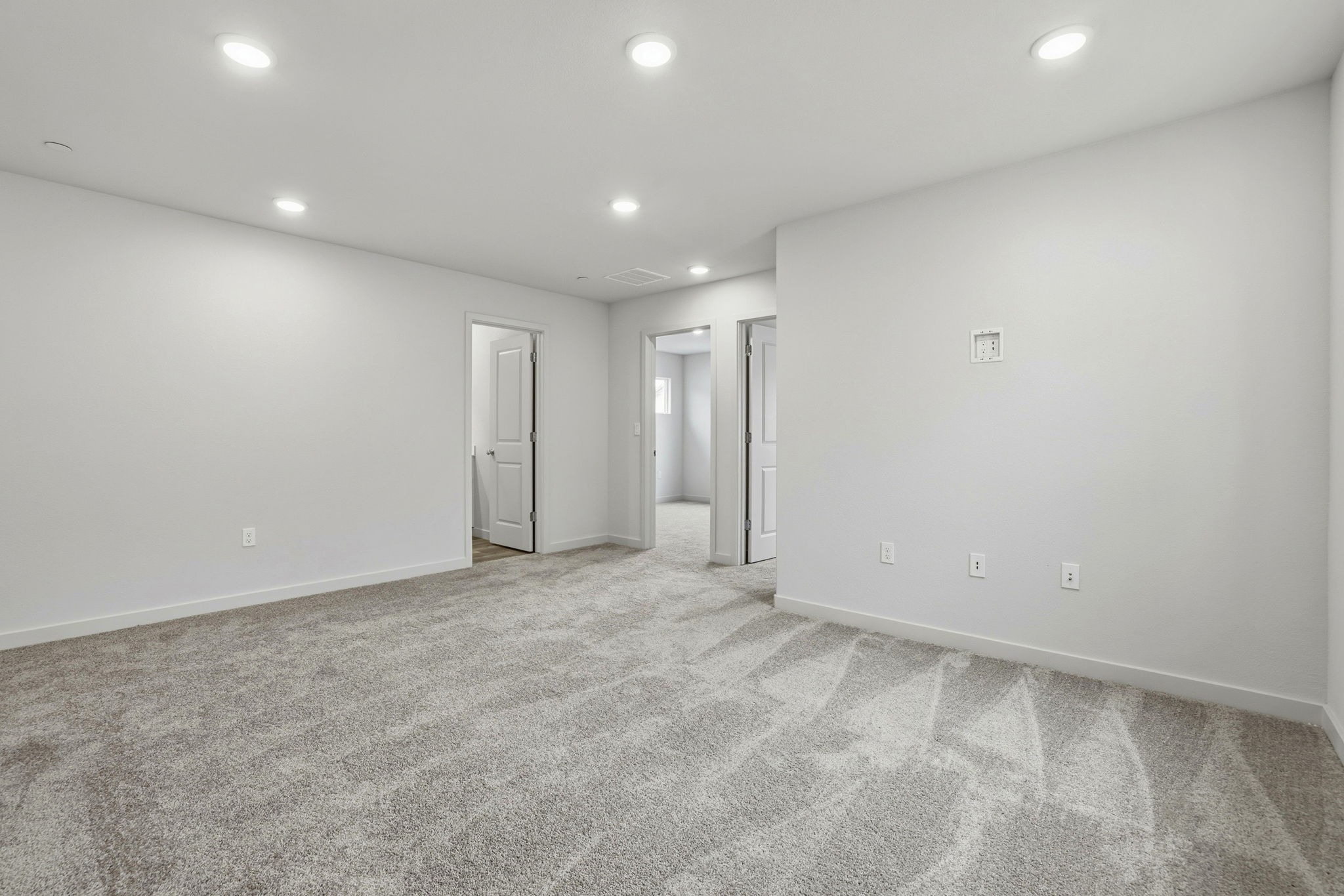 A room with white walls.