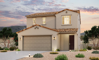A house with a garage.