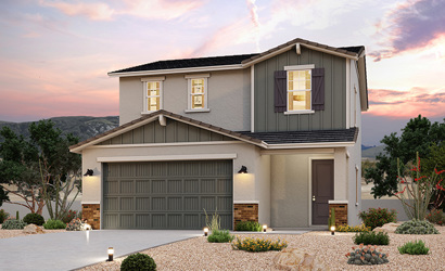 A house with a garage.