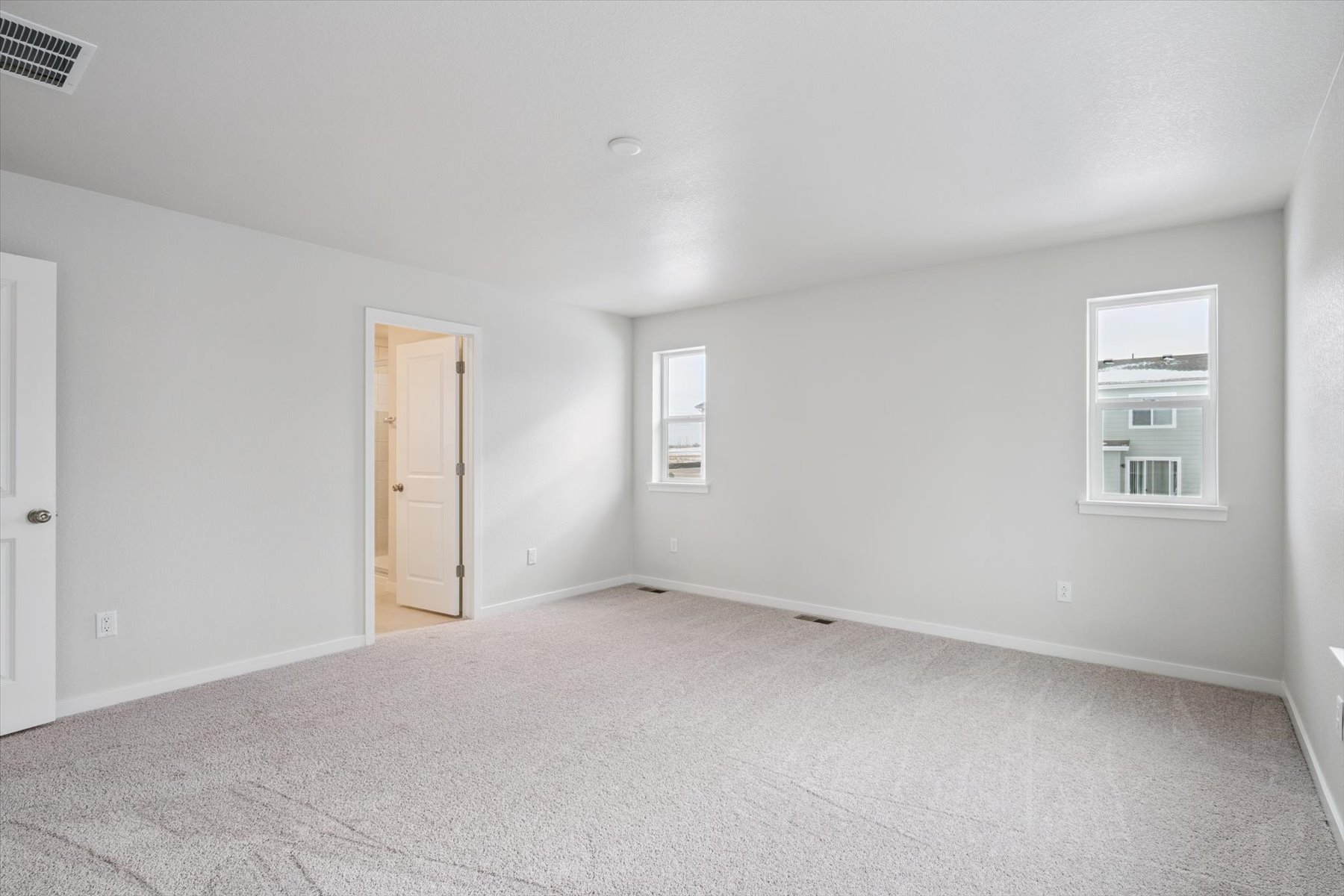 A room with white walls.