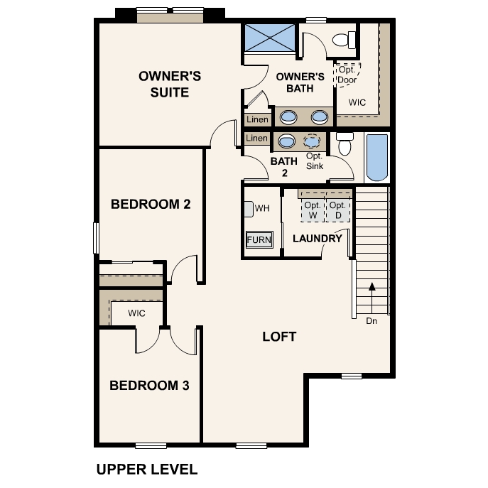 Diagram, engineering drawing. Empress Floorplan, Upper Level