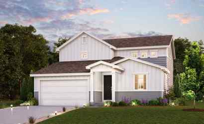 A house with a driveway.