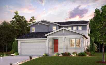 A house with a garage.
