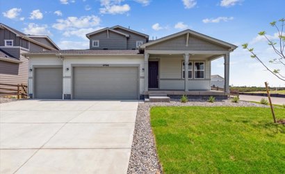 A house with a garage.