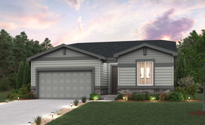 A house with a garage.