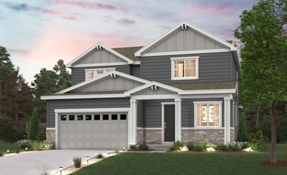 A house with a garage.