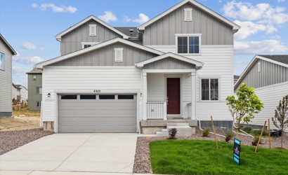 A house with a garage.