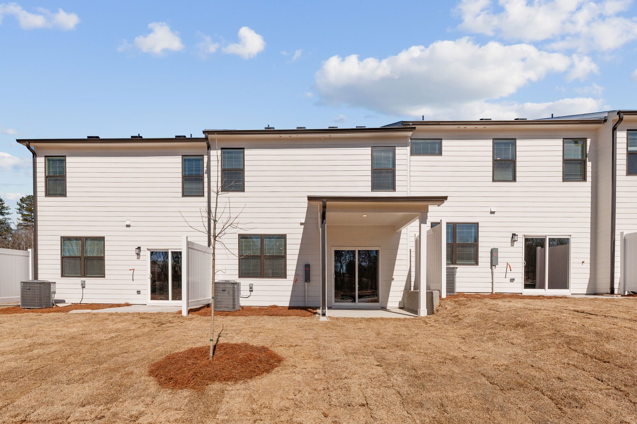 A building with a few windows.