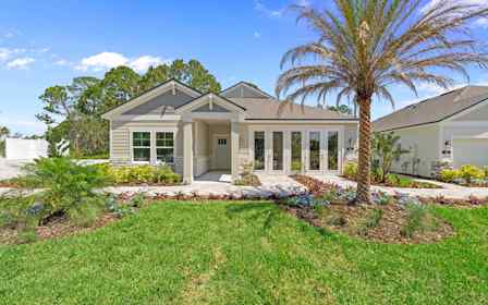 A house with a large yard.