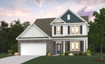 A house with a garage.