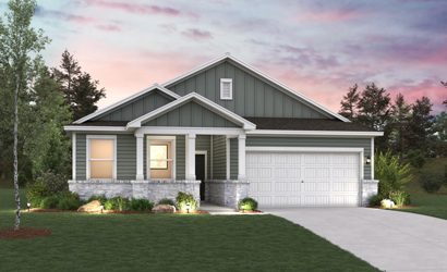 A house with a garage.