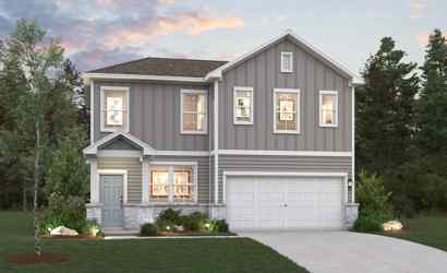 A house with a garage.