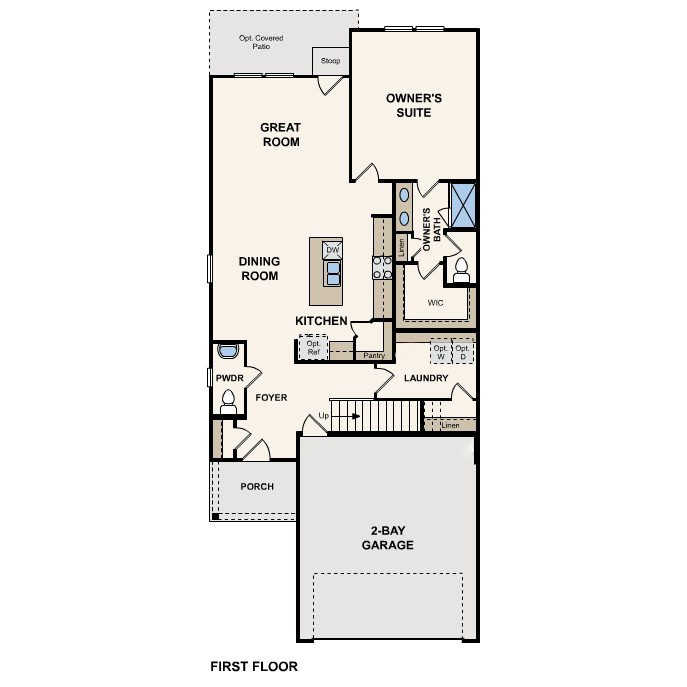 Hampton plan, first floor