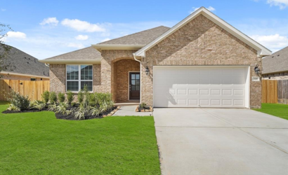 A house with a garage.