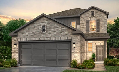 A house with a garage.