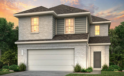 A house with a garage.