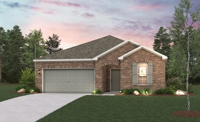 A house with a garage.