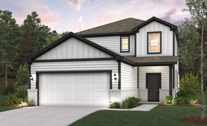 A house with a garage.
