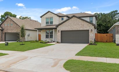 A house with a driveway.