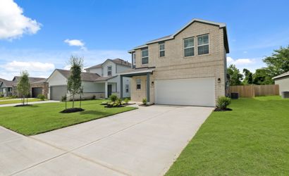 A house with a driveway.