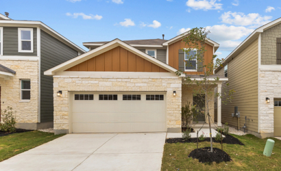 A house with a garage.