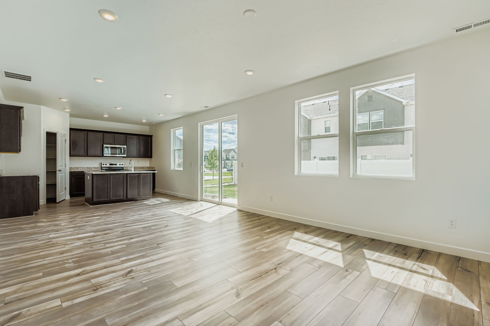A large empty kitchen.