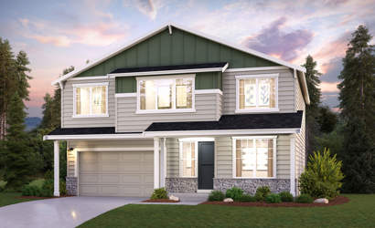 A house with a garage.