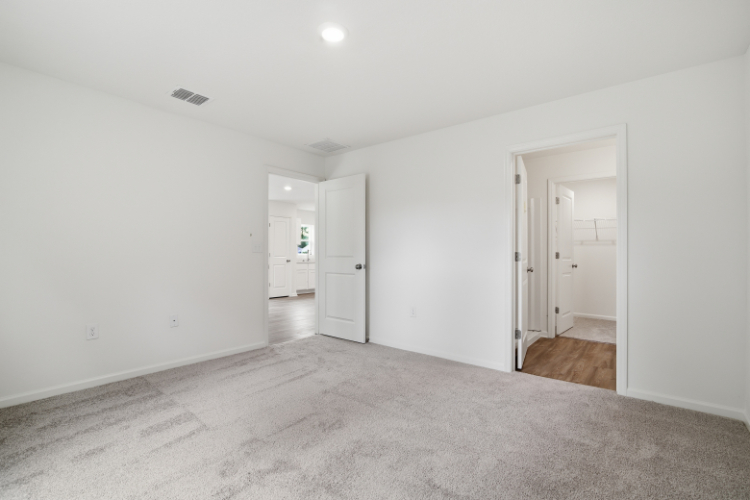 A room with white doors.