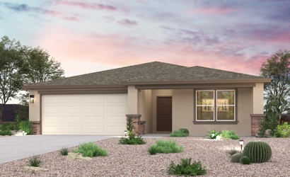 A house with a driveway.