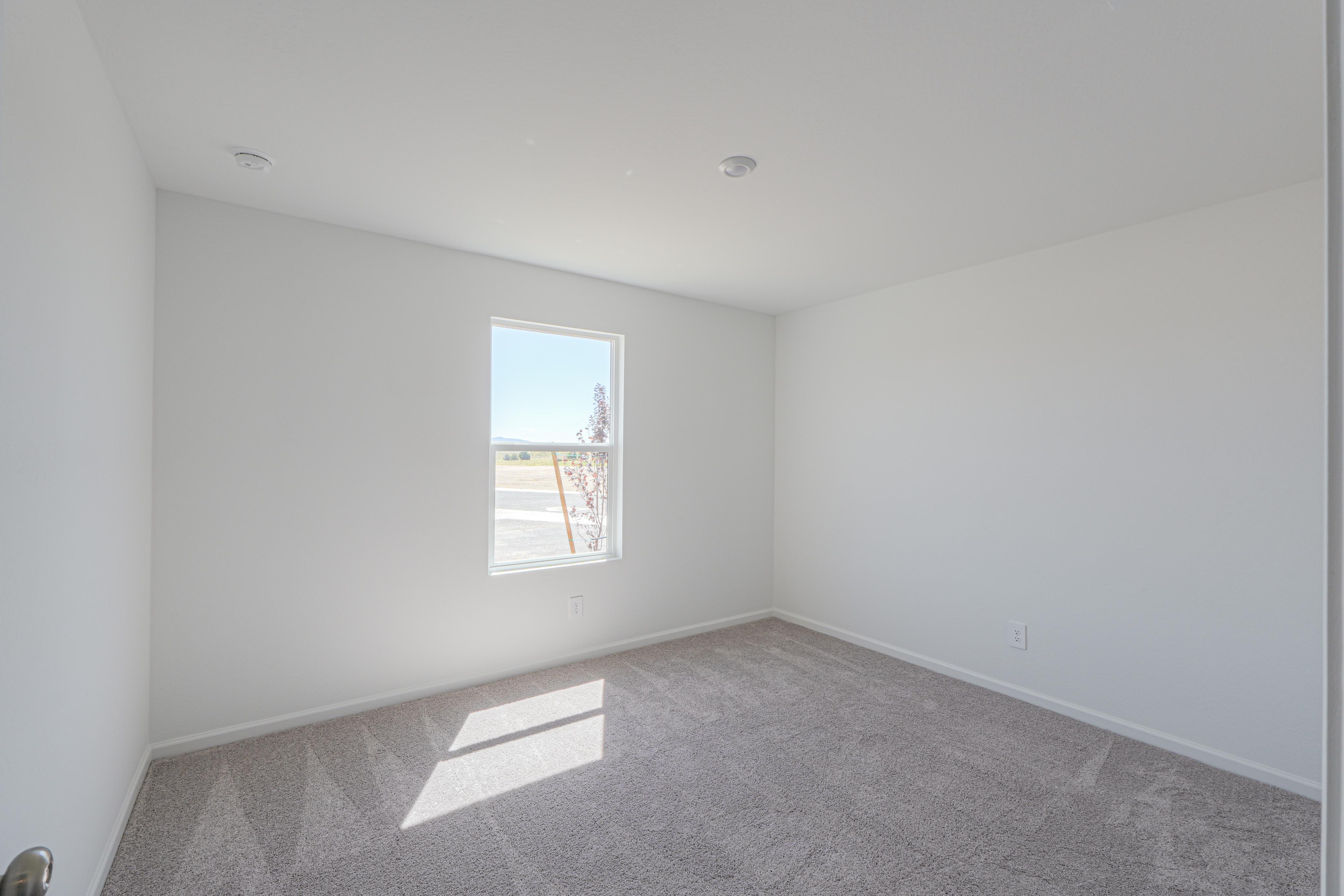 A room with a window.