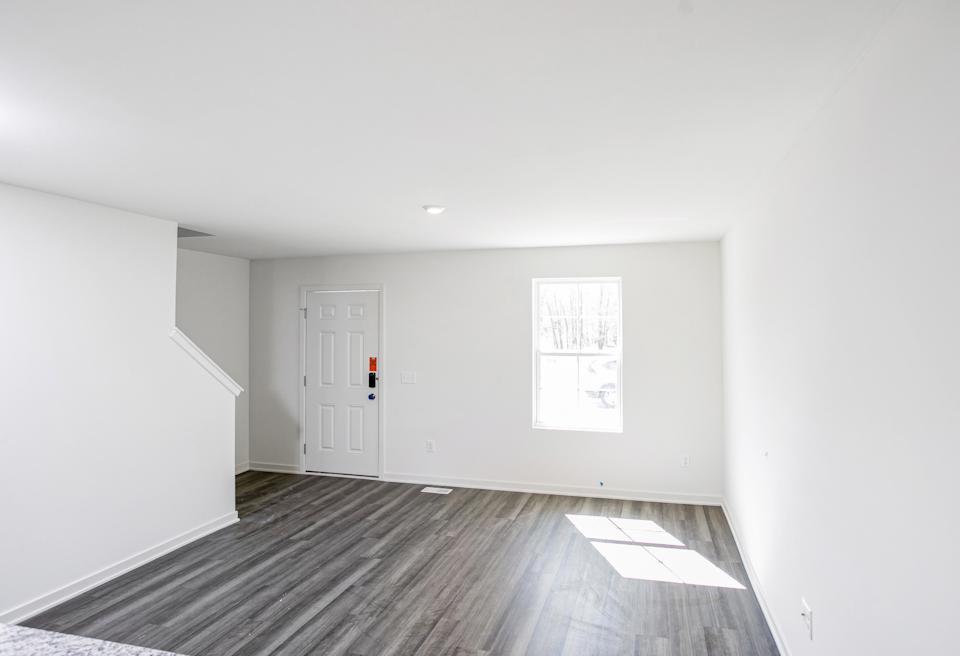 A room with white doors.