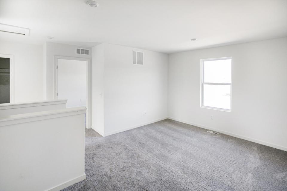 A room with white walls.