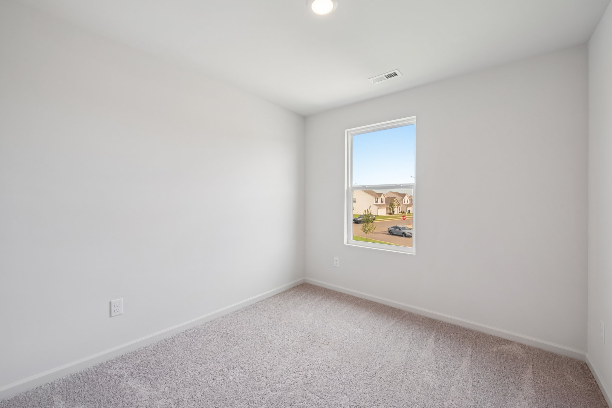 A room with a window.