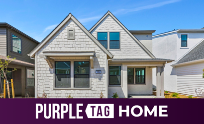 A house with a garage.
